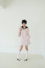 POLKA STAR PATCH SAILOR DRESS (PINK)