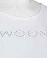 Mwoong ジュエリースクープTシャツ(ホワイト)