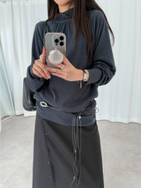 plain button skirts (2color)