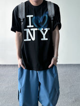Color string wide cargo pants