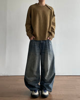 Bis Diagonal Button Knit