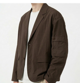 Crop Leisure Utility Jacket Brown