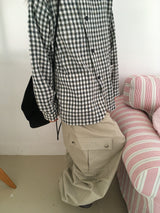 Plaid shirt jacket