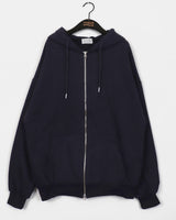 Nathan Oversized Fit Two-Way Hooded Zip-Up