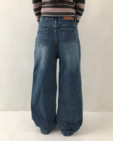 ニュアセミワイドデニムパンツ