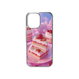 【MADE】ドリーミーショートケーキエポキシシルバーバンパーフォーンケース