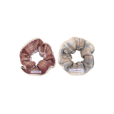 [2EA 1SET] SALLOR CHECK SCRUNCHIE
