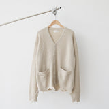 LIF OVER DAMAGE CARDIGAN