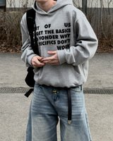 Stay Lettering Cropped Hoodie