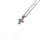 ZiRCONiUM CROSS ROPE CHAiN NECKLACE #111