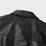 ウォッシードエコレザーブルゾン (Dark Brown)