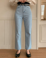 Ian straight-fit denim pants