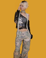 military string wide pants
