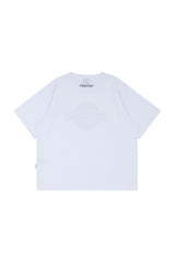 ホワイトビンテージオーバーフィット半袖Tシャツ