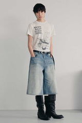 テンセルウールグラフィックTシャツ