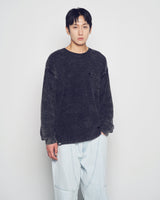 26SS デストロイドミネラル長袖ニット