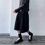 A-Line Silhouette High-Street Twill Shorts