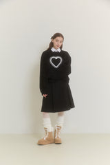 SNOW FALL MIDI SKIRT