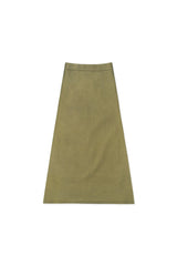 Raccoon knit skirt_olive
