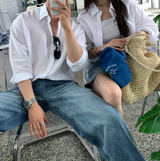 [Unisex] イーザースタンダードリネンシャツ/ 8 カラーズ