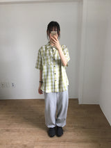 ブラッシュチェックシャツ  (3color)