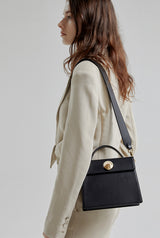 LAZEL MINI ショルダーレザーバッグ / Matte Black