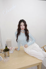 Sky Choker Unbalanced Off-Shoulder Long Sleeve T-Shirt