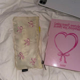 (S/S) ribbon pattern pencil case (2 colors)