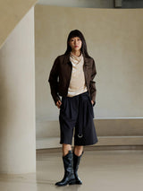 WOOL BERMUDA PANTS
