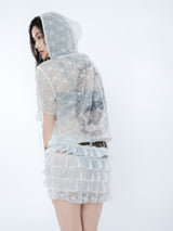 LACE HOODIE DRESS