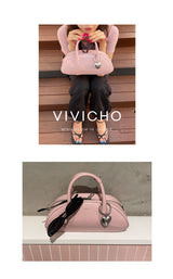 VIVICHO シルバーハートキーリング