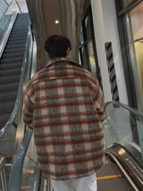 3 TAP Hairy Wool Check Jacket (2color)