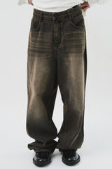 Pasrty Brown Washed Denim