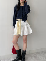 Tiered Flare Mini Skirt
