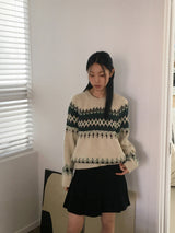 Belan golden pleated mini skirt