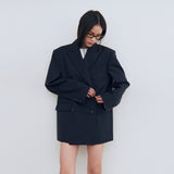 クラシックテイラードダブルブレストジャケット_ネイビー