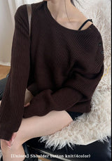 [Unisex] Shoulder button knit(4color)