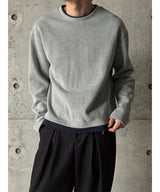 [Unisex] Crop layered round knit(3color)