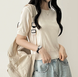 Selling round short sleeve knit