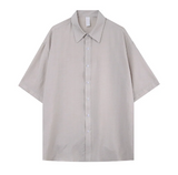 Lori Linen Oversized Fit Short Sleeve Shirt Shirt