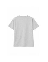 ロザリーレースリボンプリント半袖Tシャツ グレー