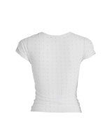 kish spark mesh babytee ( white )