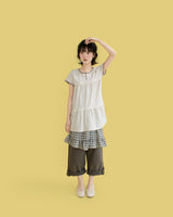 コージーボタンロールアップパンツ (2 color)