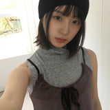 Kunz Wool angora inner turtleneck sleeveless