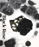 antique black rose ring