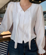 Tie neck blouse - bl