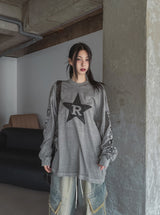 Rスターピグメントルーズフィット長袖Tシャツ