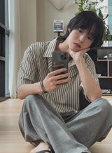 Pony Stripe Half Shirt