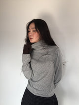 Polka Dot Turtleneck Long Sleeve (5color)