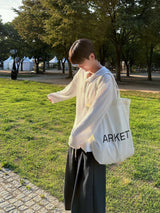 ワッフルオーバーヘンリーネック長袖Tシャツ